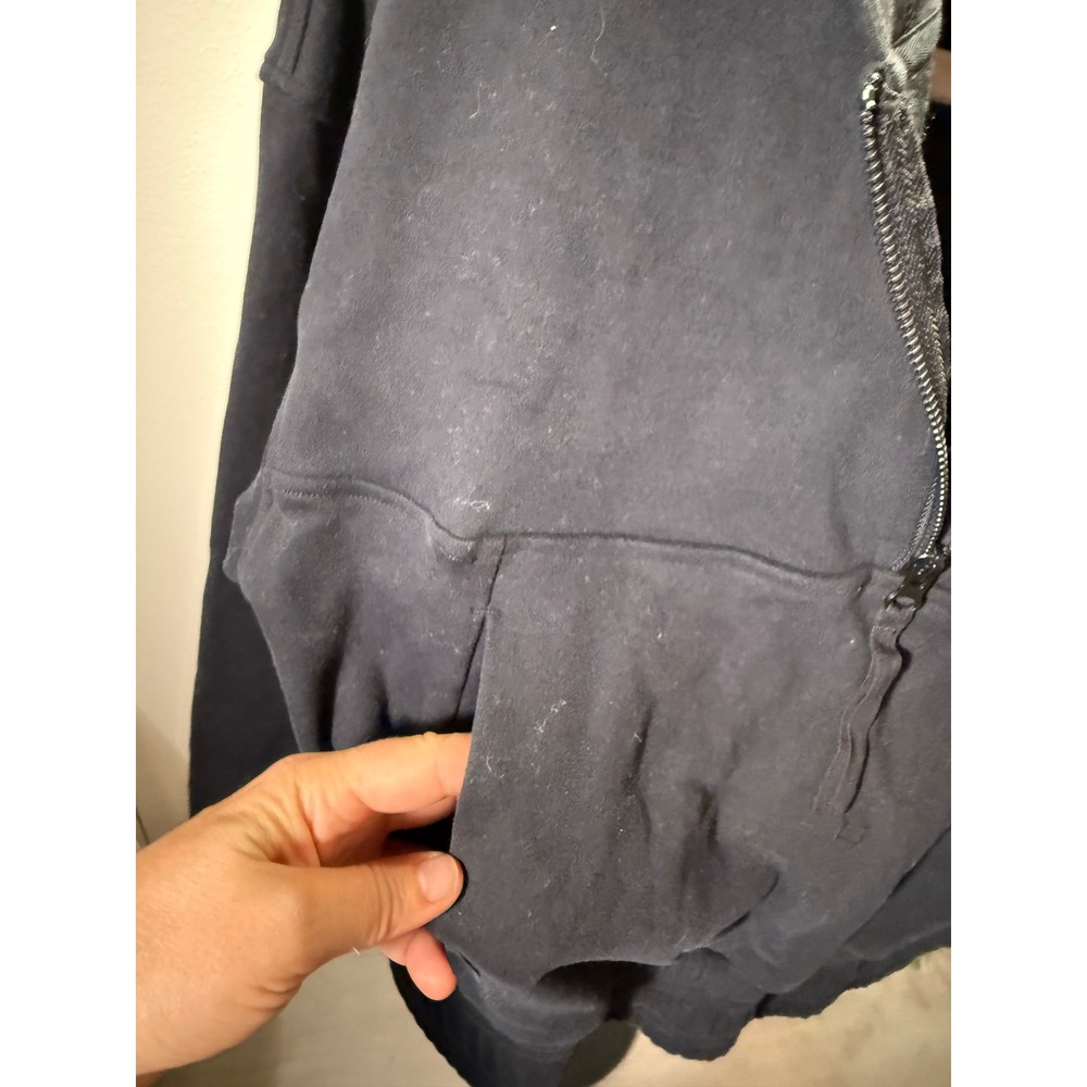 Acta crop hoodie LG black athleisure luxury slow fashion LA designer luxe gym ec - Picture 2 of 7